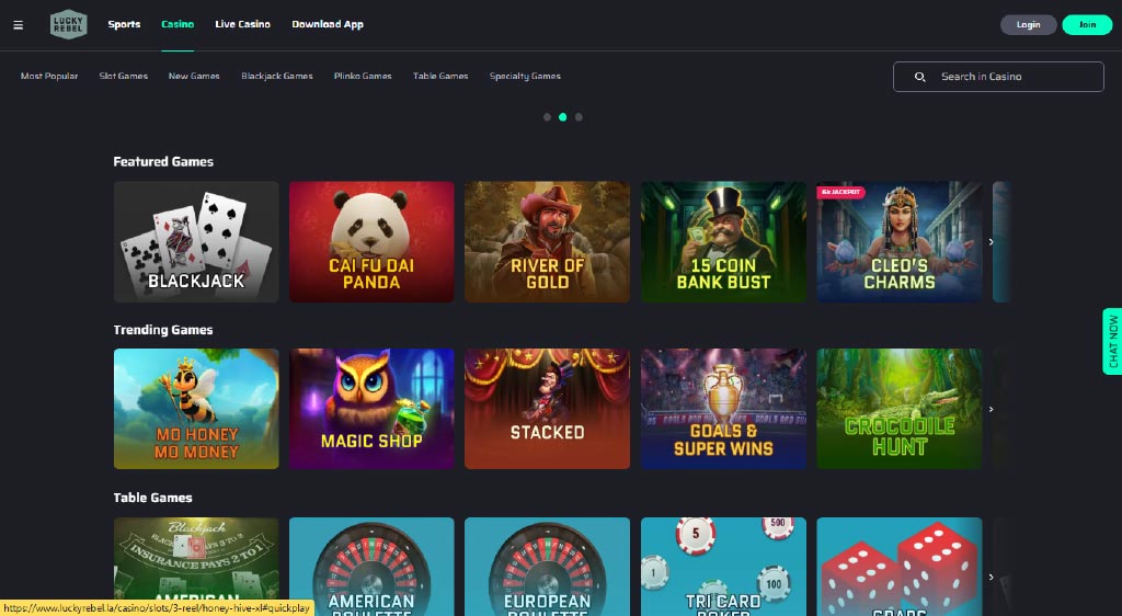 Lucky Rebel No KYC BTC Casino